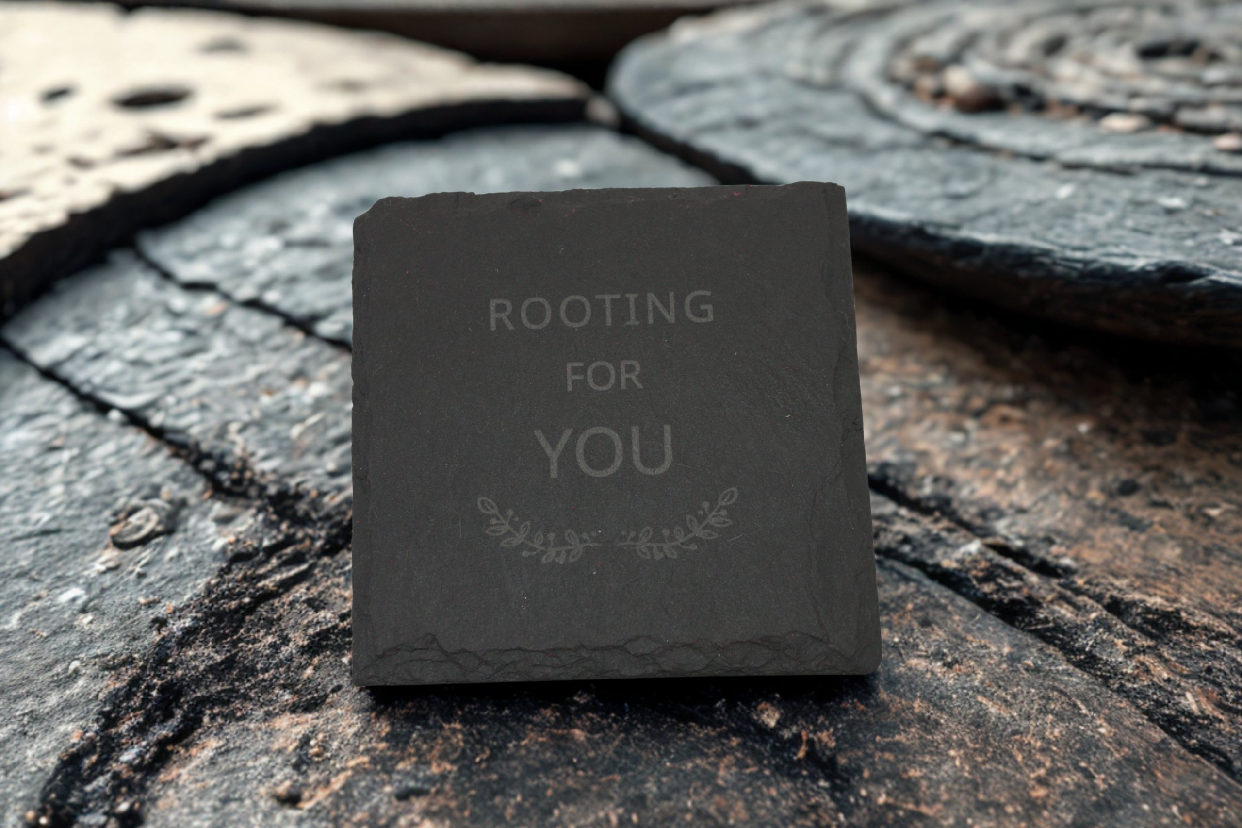 Engraved Slate Coasters Set of 4 - Gardener - Image 4
