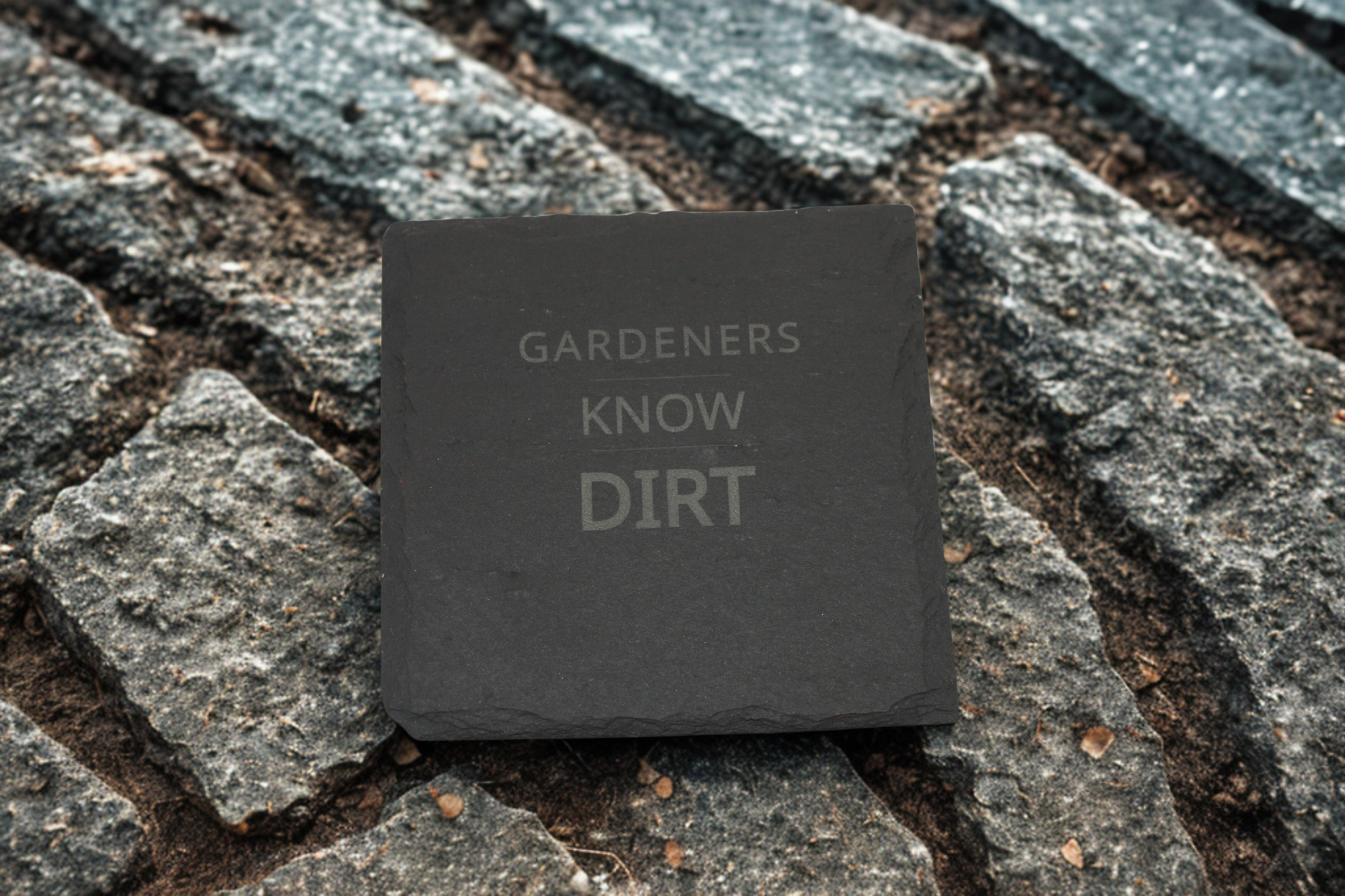 Engraved Slate Coasters Set of 4 - Gardener - Image 6